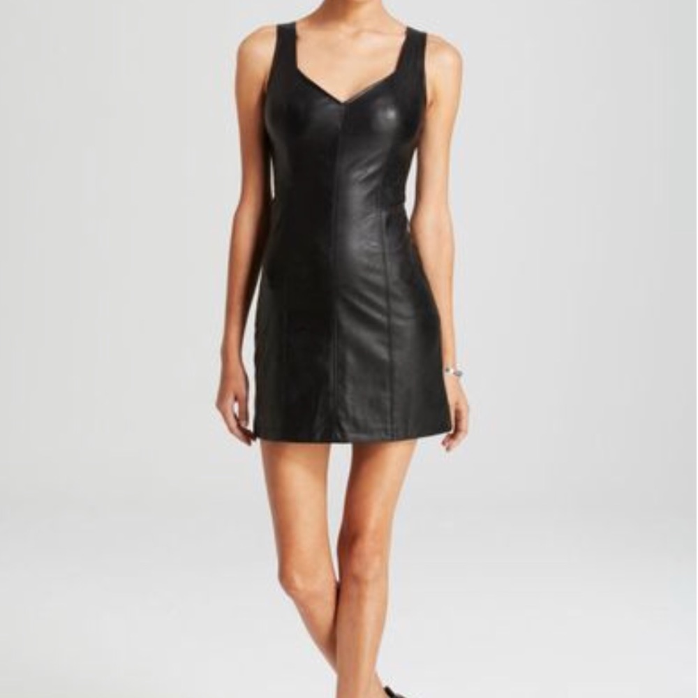 Minkpink Faux Leather Dress NWT